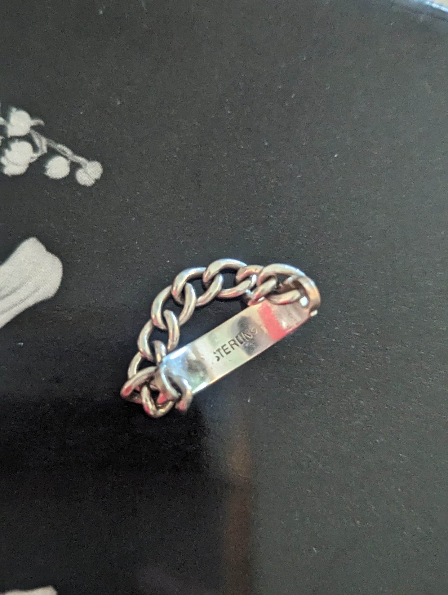 Sterling Silver Chain Ring