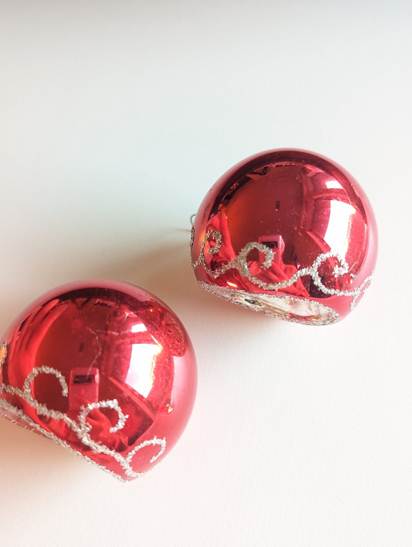 Red & Silver Ornaments