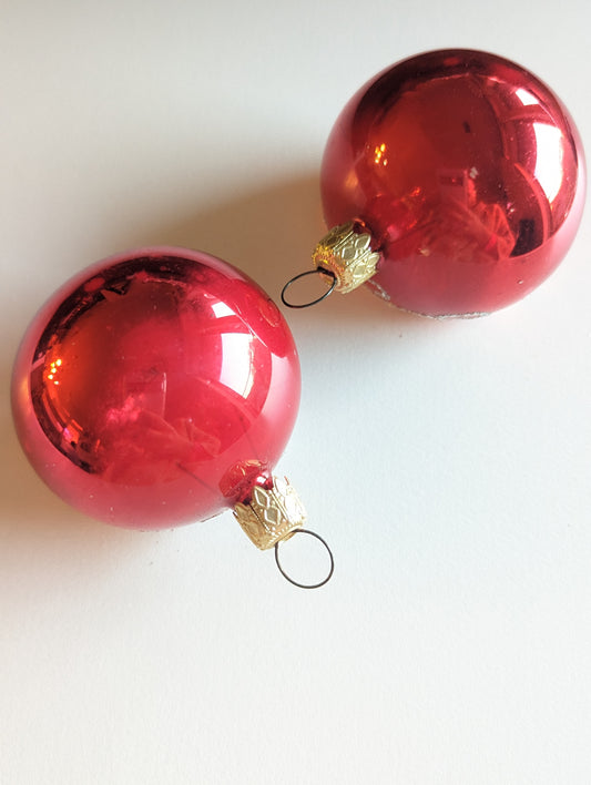 Red & Silver Ornaments